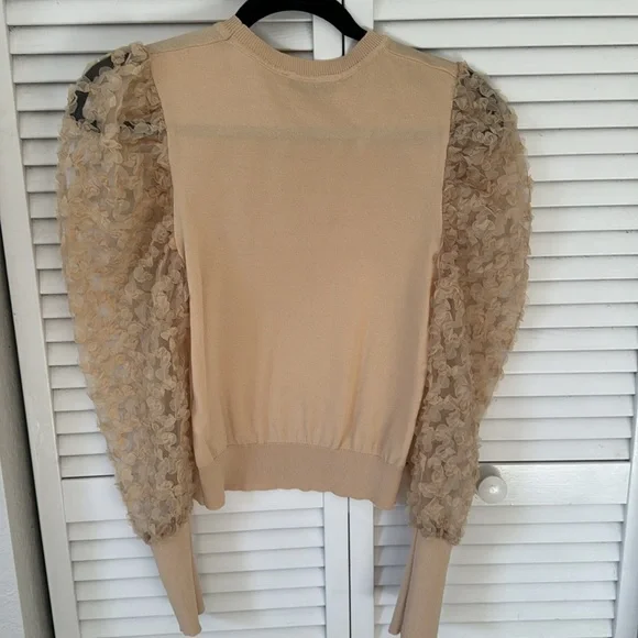 Zara knit puff sleeve sweater - Picture 3 of 5